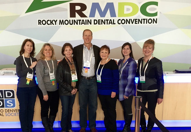 Dr. Albers and his staff at the 2016 Rocky Mountain Dental Conference