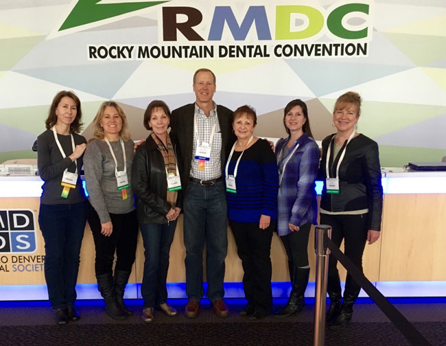 Dr. Albers and his staff at the 2016 Rocky Mountain Dental Conference