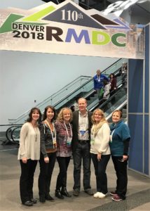 Dr. Albers and staff at the 2018 Rocky Mountain Dental Convention.